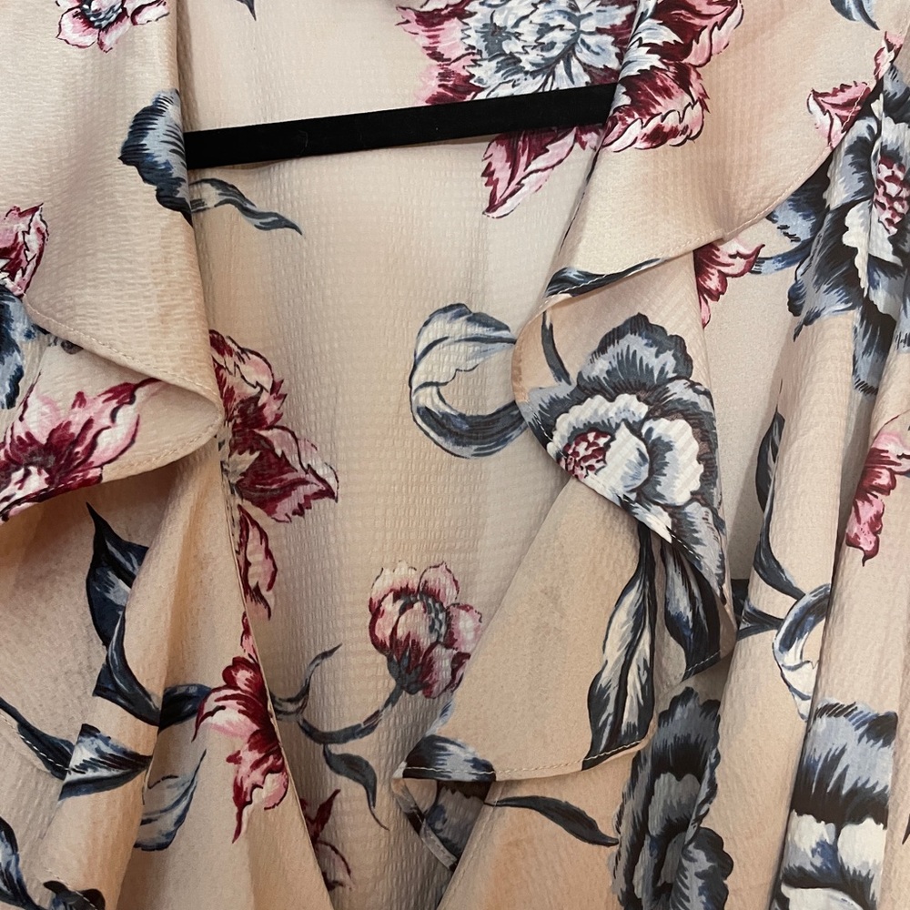 RACHEL Rachel Roy Floral Blouse - Cream, Red, Blue - Picture 3 of 4